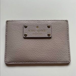 pink kate spade card holder